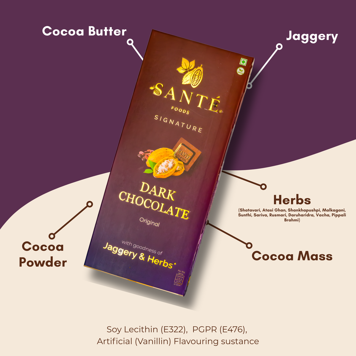 Original Dark Chocolate- Jaggery Sweetened- Pack of 1